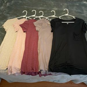 5 Mossimo shirts - Size Small